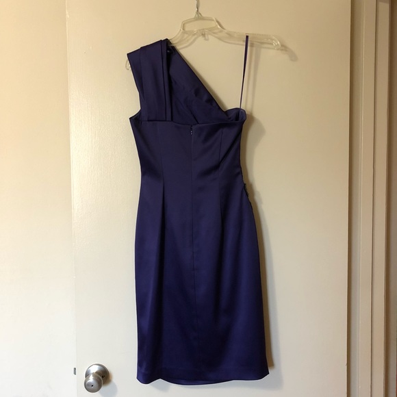 Eliza J one shoulder satin dress - Picture 3 of 4